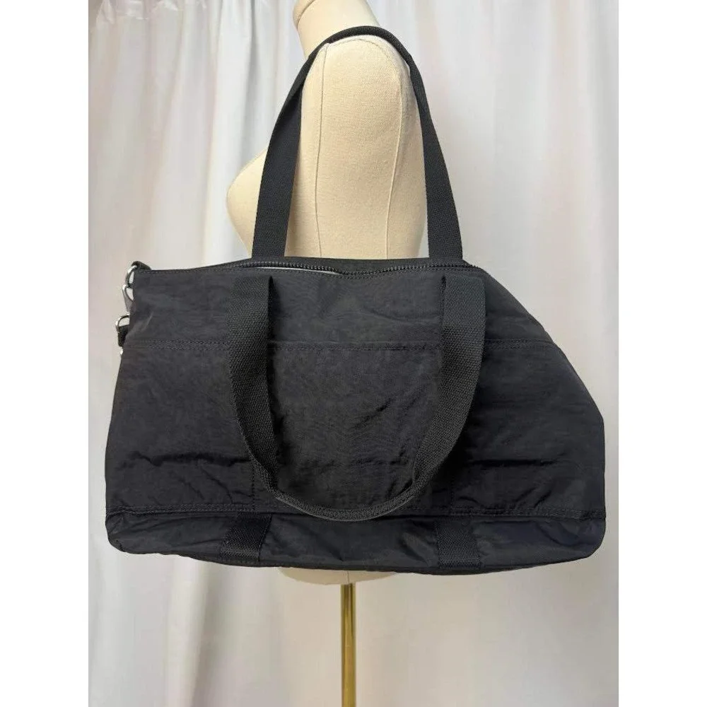 Kipling Natalie 15" Laptop Tote Bag Black Nylon New - Picture 8 of 8